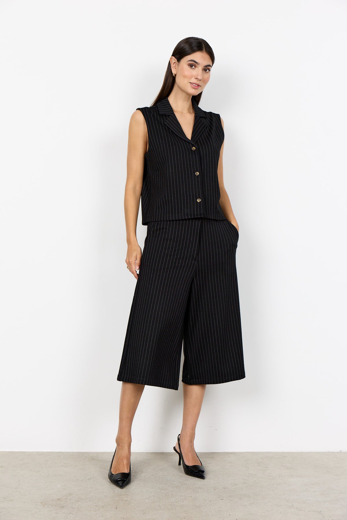 Soyaconcept Pinstripe Waistcoat