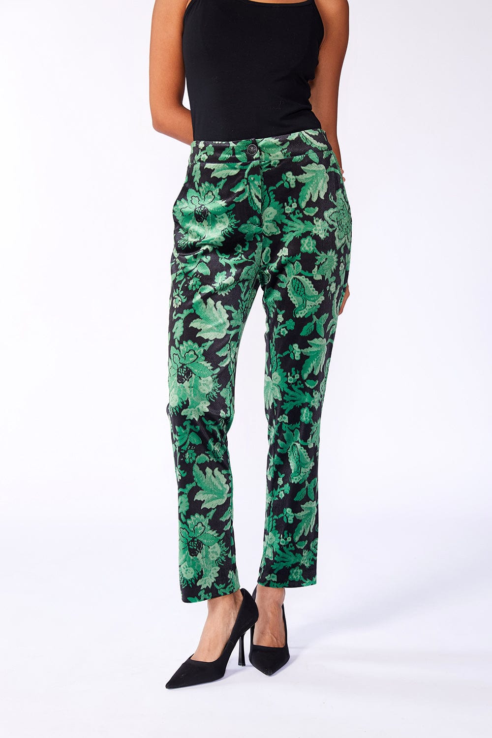 ART X Diva Print Velvet Trouser