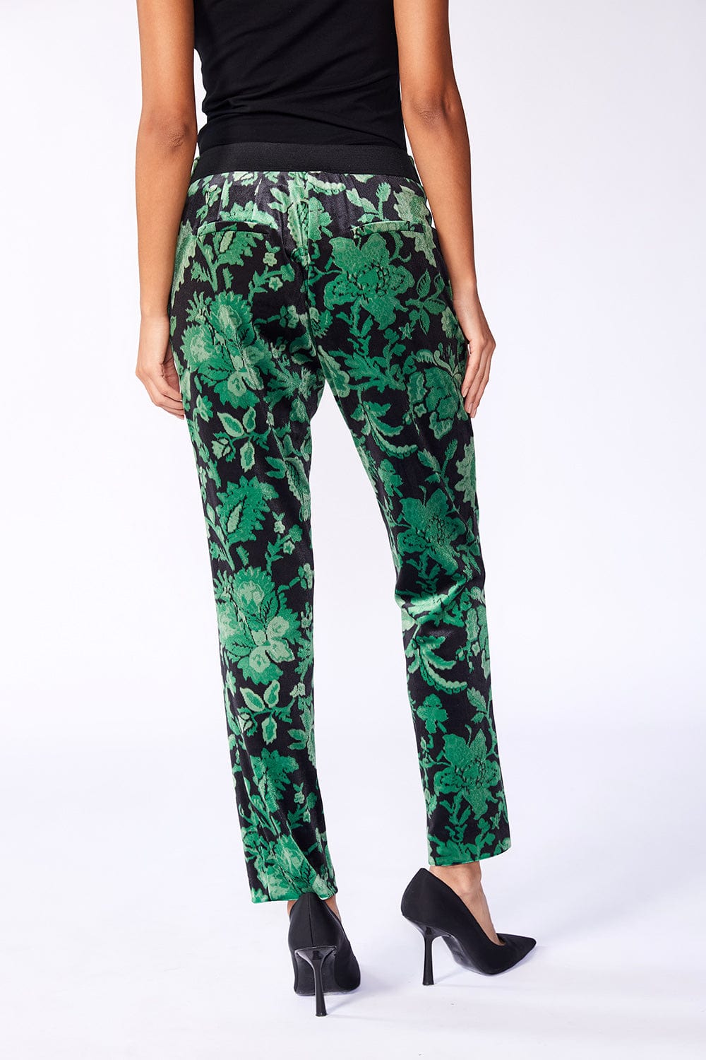 ART X Diva Print Velvet Trouser