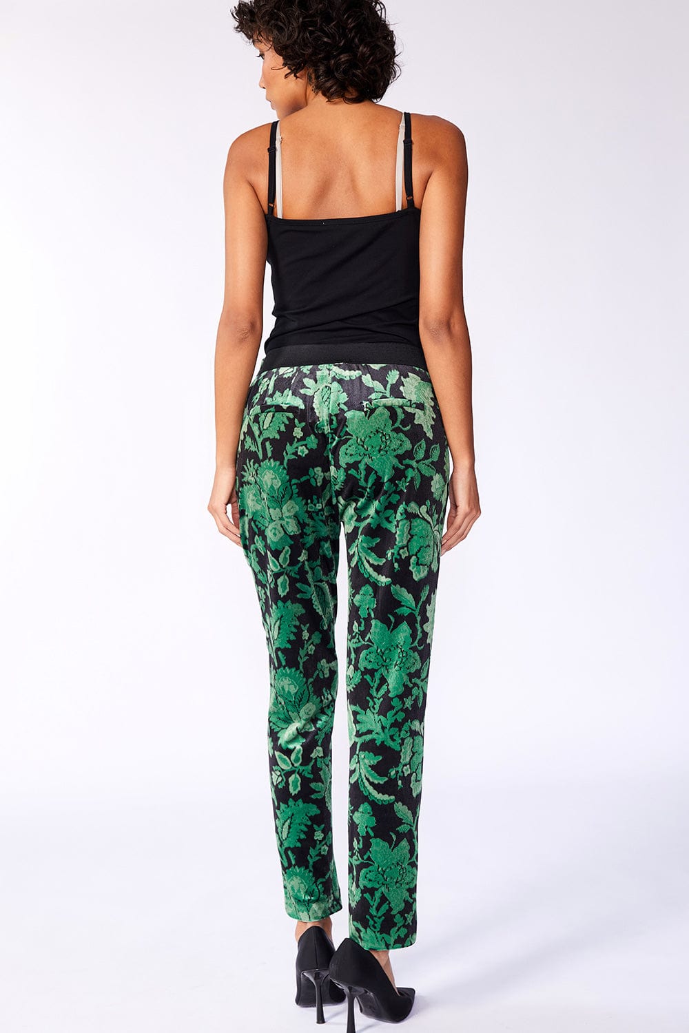 ART X Diva Print Velvet Trouser