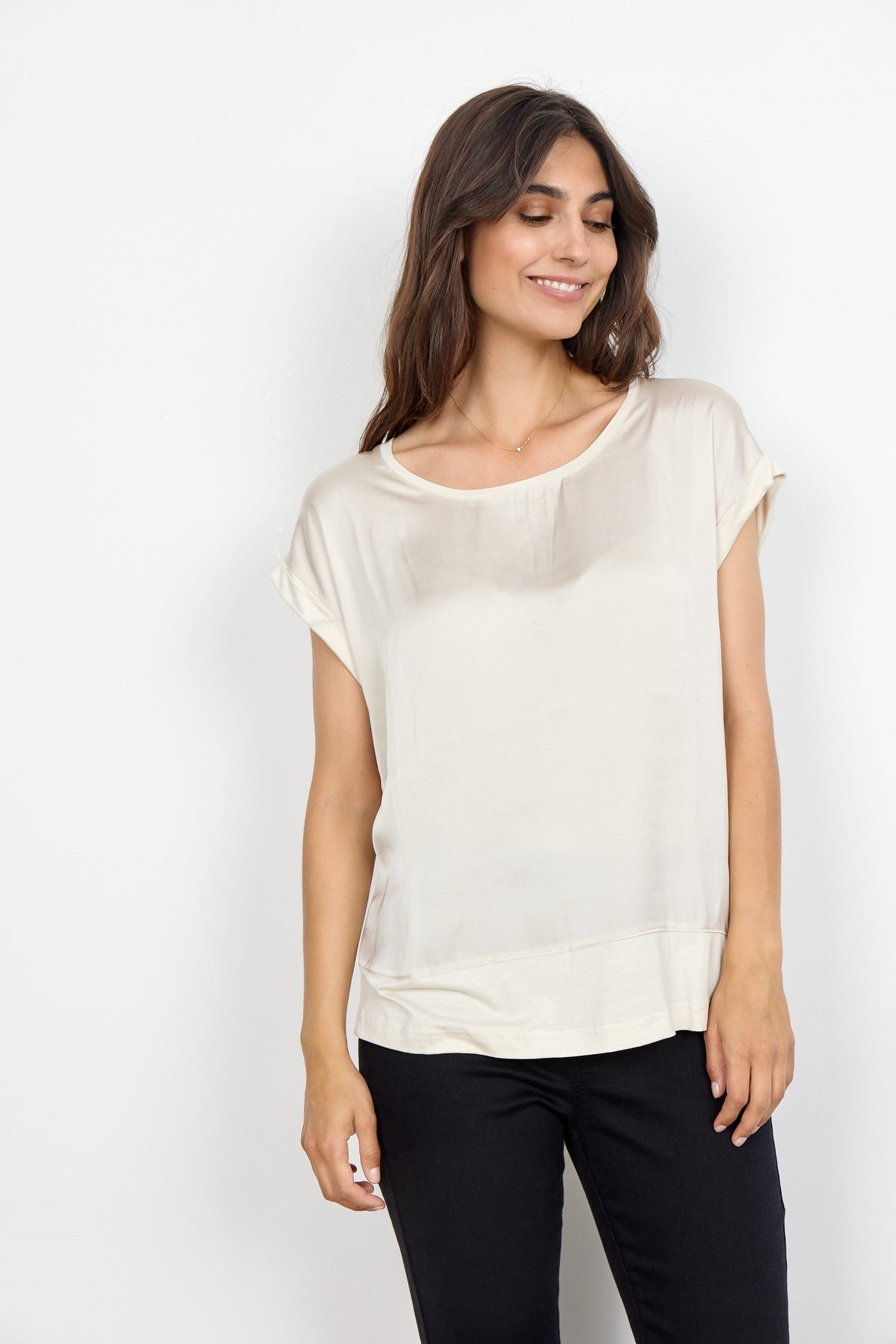 Soyaconcept Satin Front T-Shirt