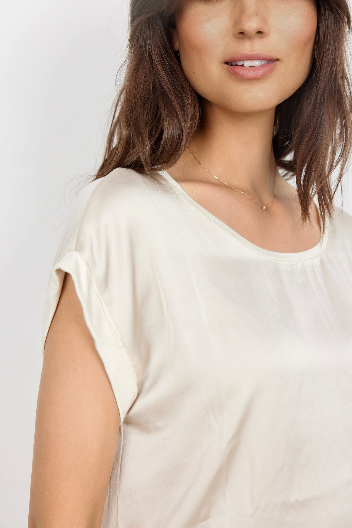 Soyaconcept Satin Front T-Shirt