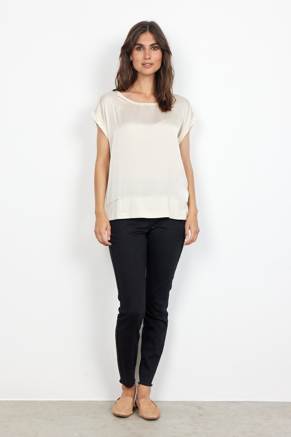 Soyaconcept Satin Front T-Shirt