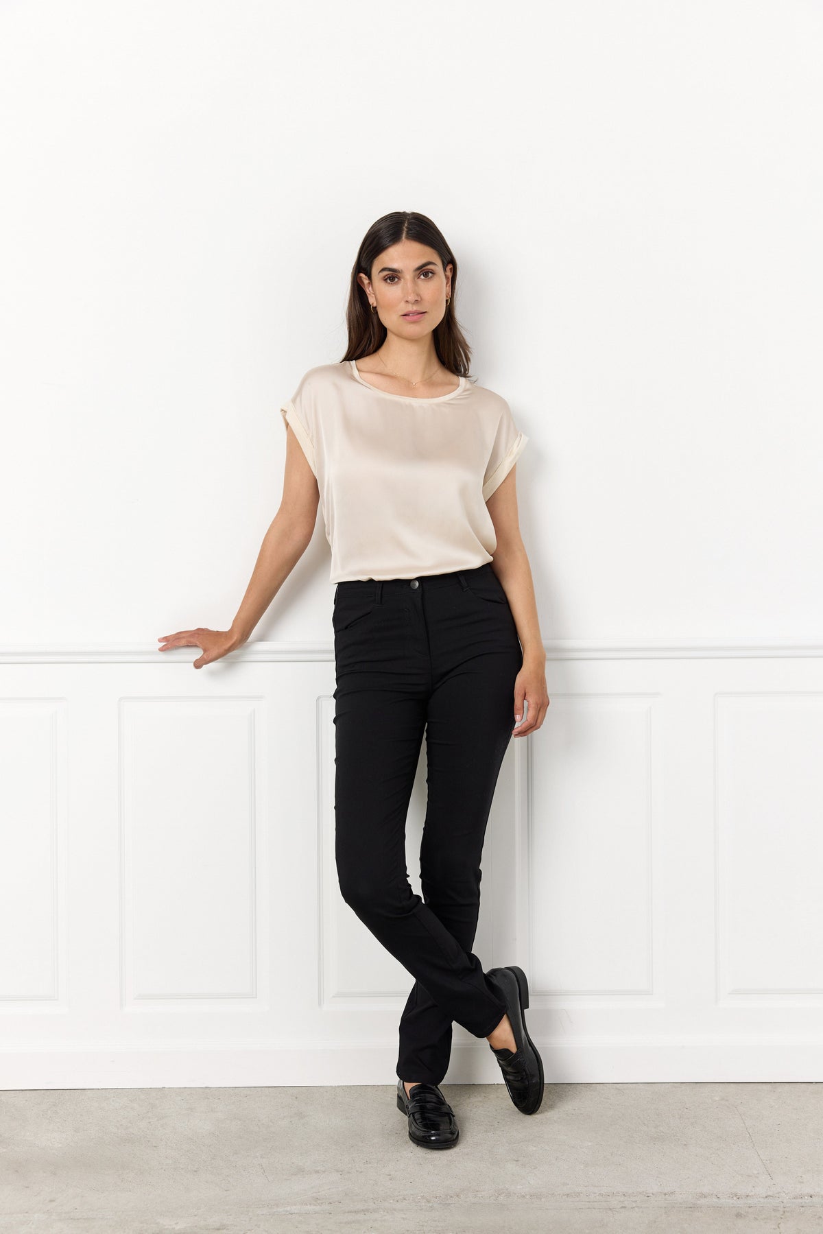 Soyaconcept Satin Front T-Shirt