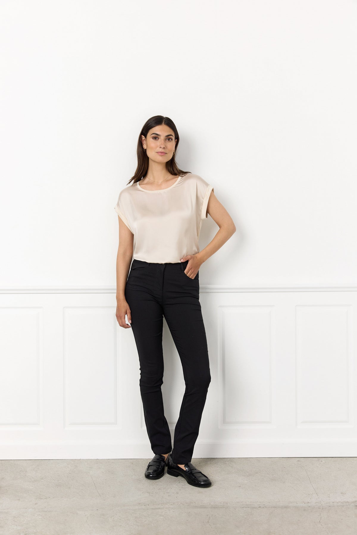 Soyaconcept Satin Front T-Shirt