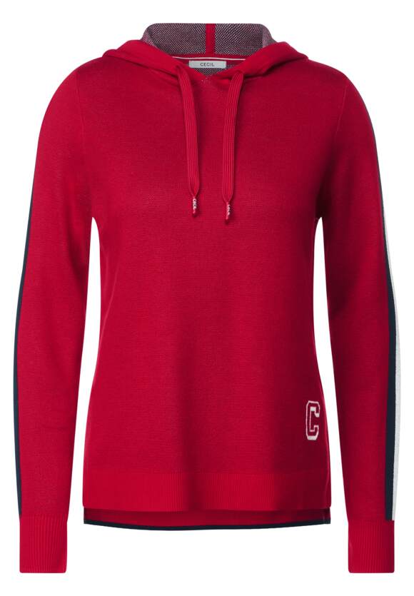 CECIL College Jacquard Hoodie Pullover
