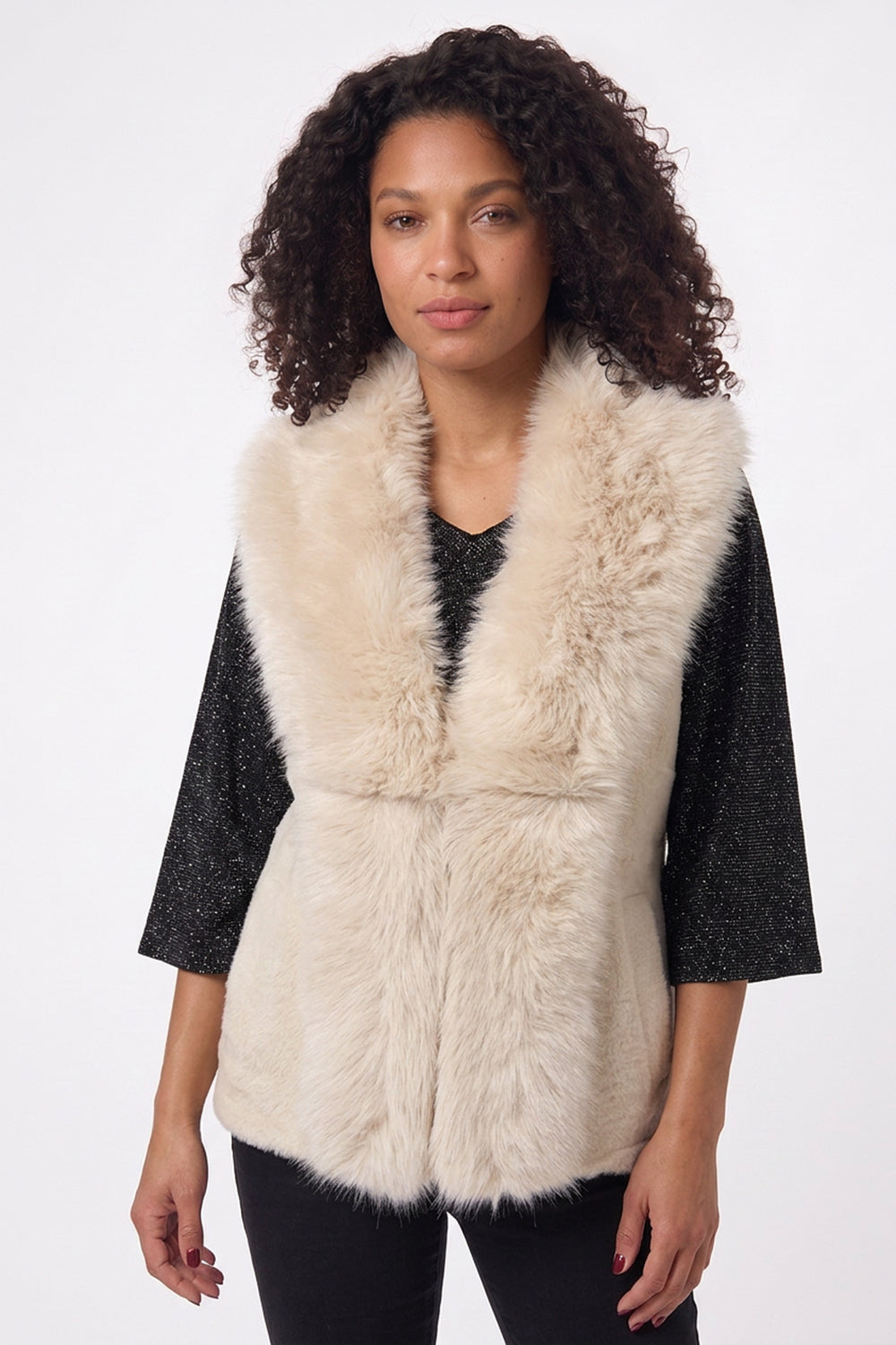 Kartner Faux Fur Knit Gilet