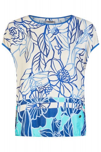 Barbara Lebek Border Print Top