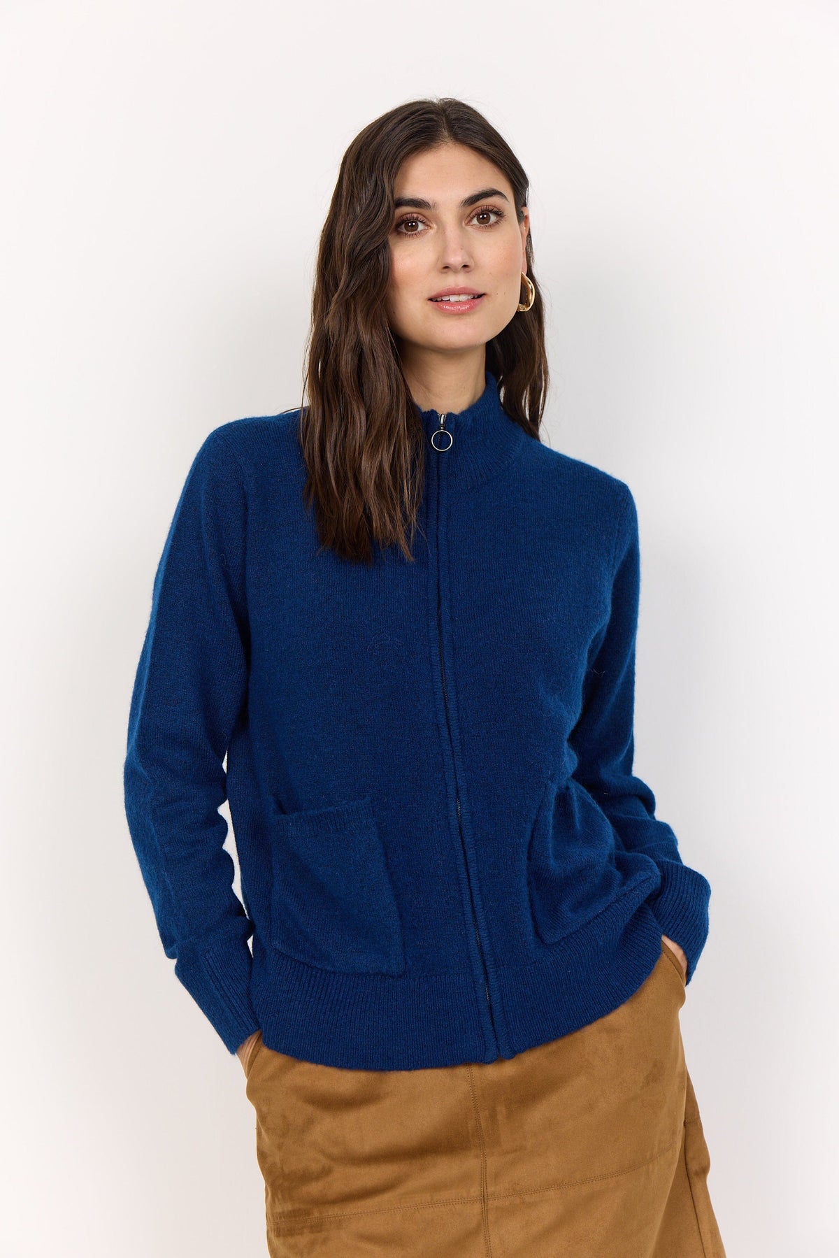 Soyaconcept Double Pocket Zip Knit