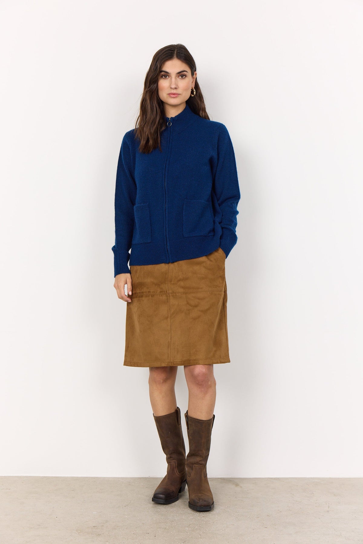 Soyaconcept Double Pocket Zip Knit