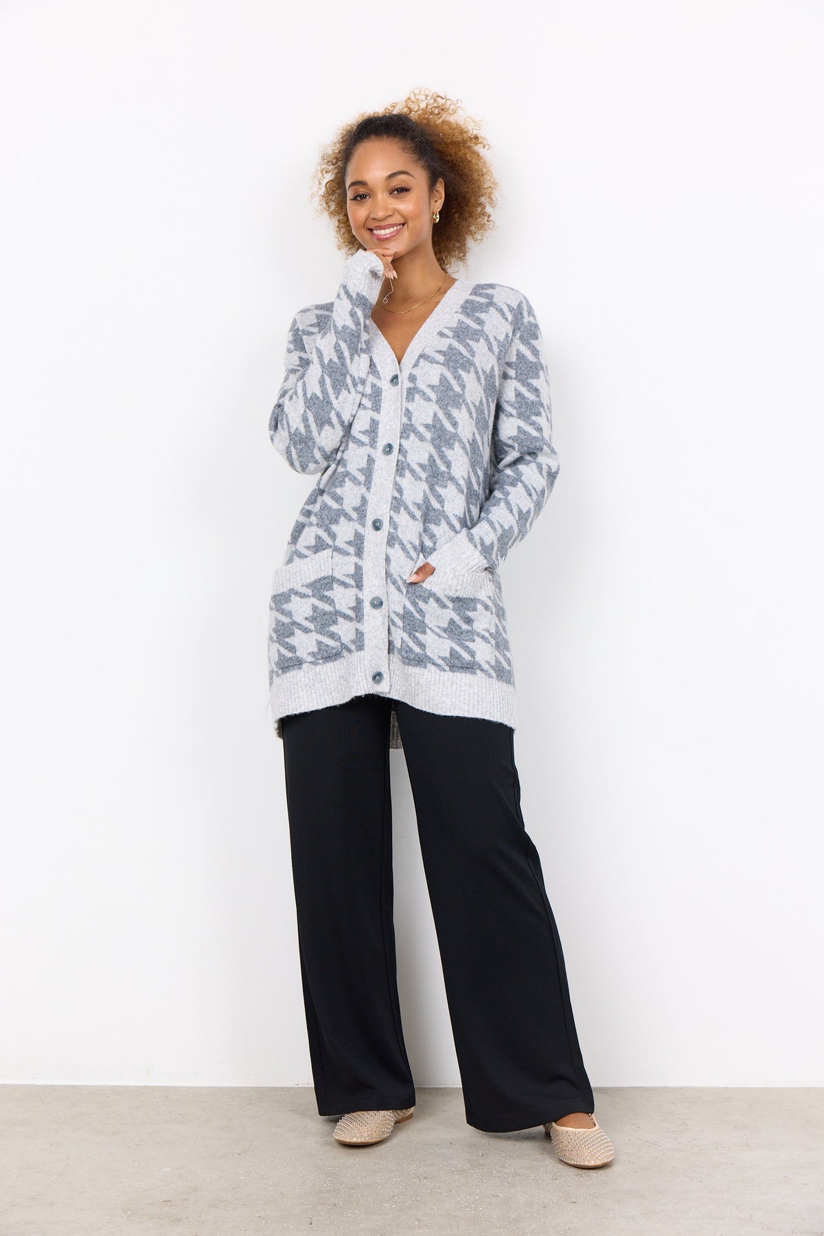 Soyaconcept Houndstooth Cardigan