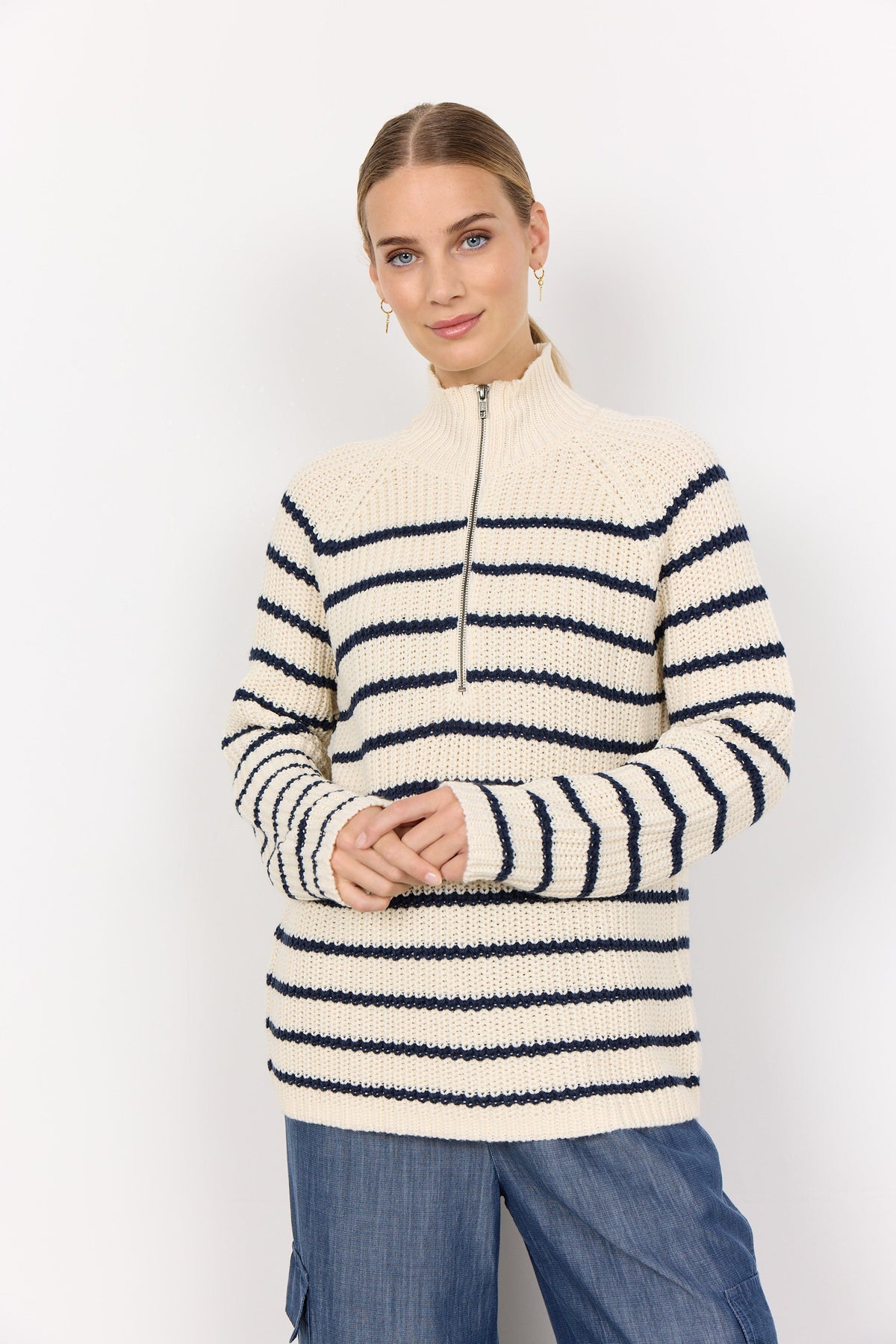 Soyaconcept Zip Stripe Knit