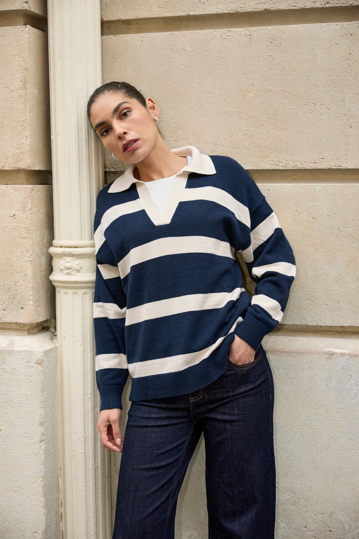 Soyaconcept Collared Knit