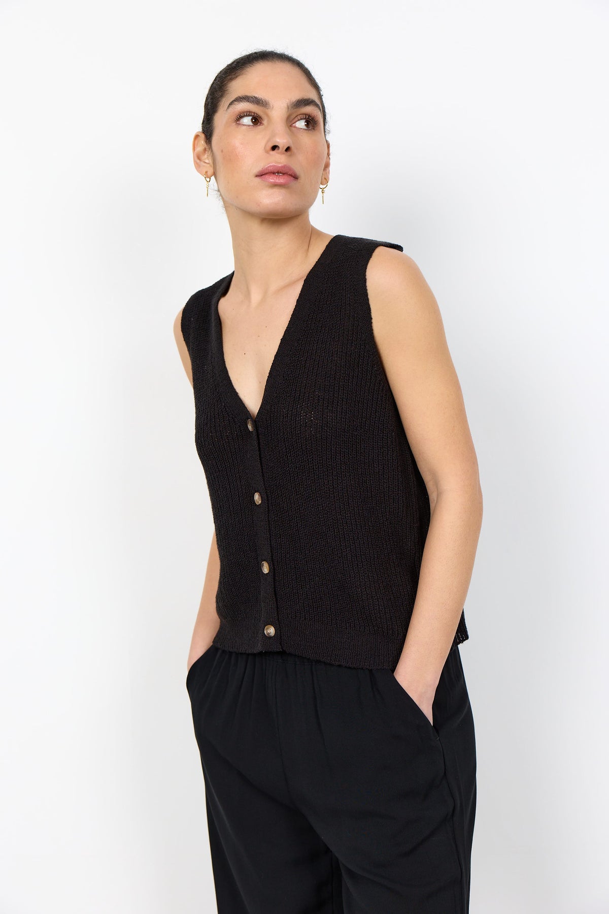 Soyaconcept Button Waistcoat