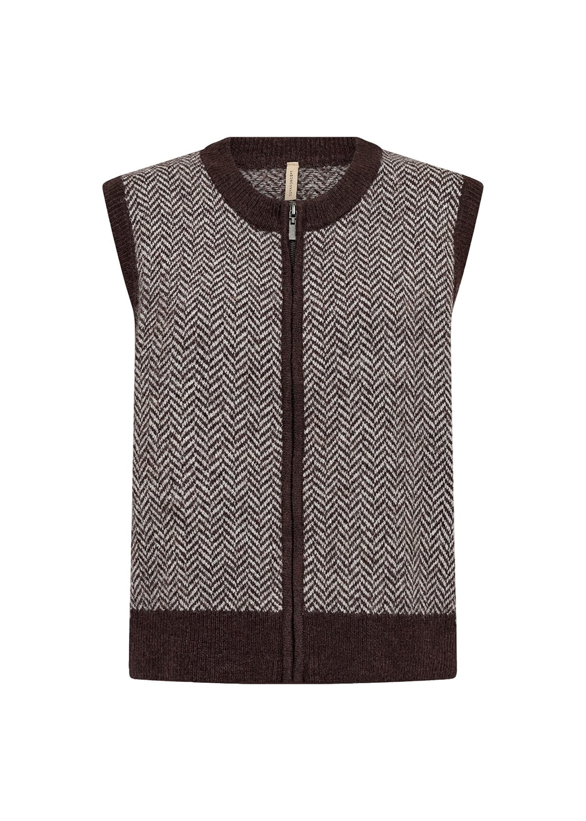 Soyaconcept Print Zip Knit