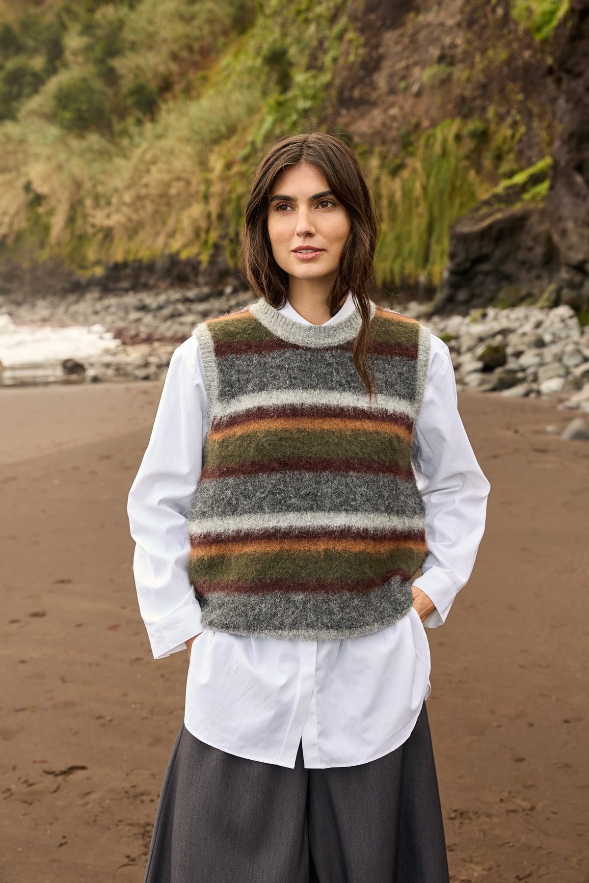 Soyaconcept Textured Waistcoat