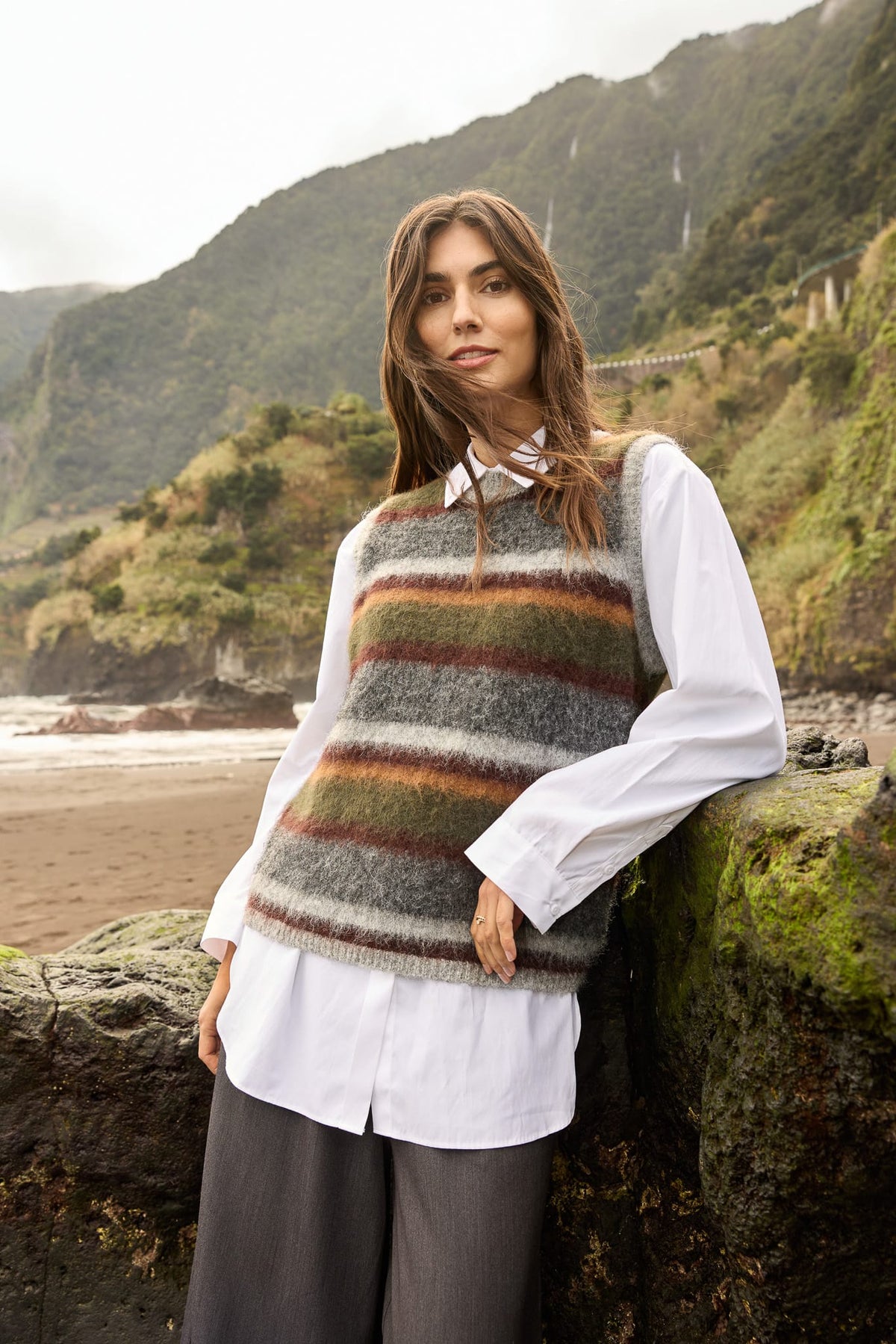 Soyaconcept Textured Waistcoat