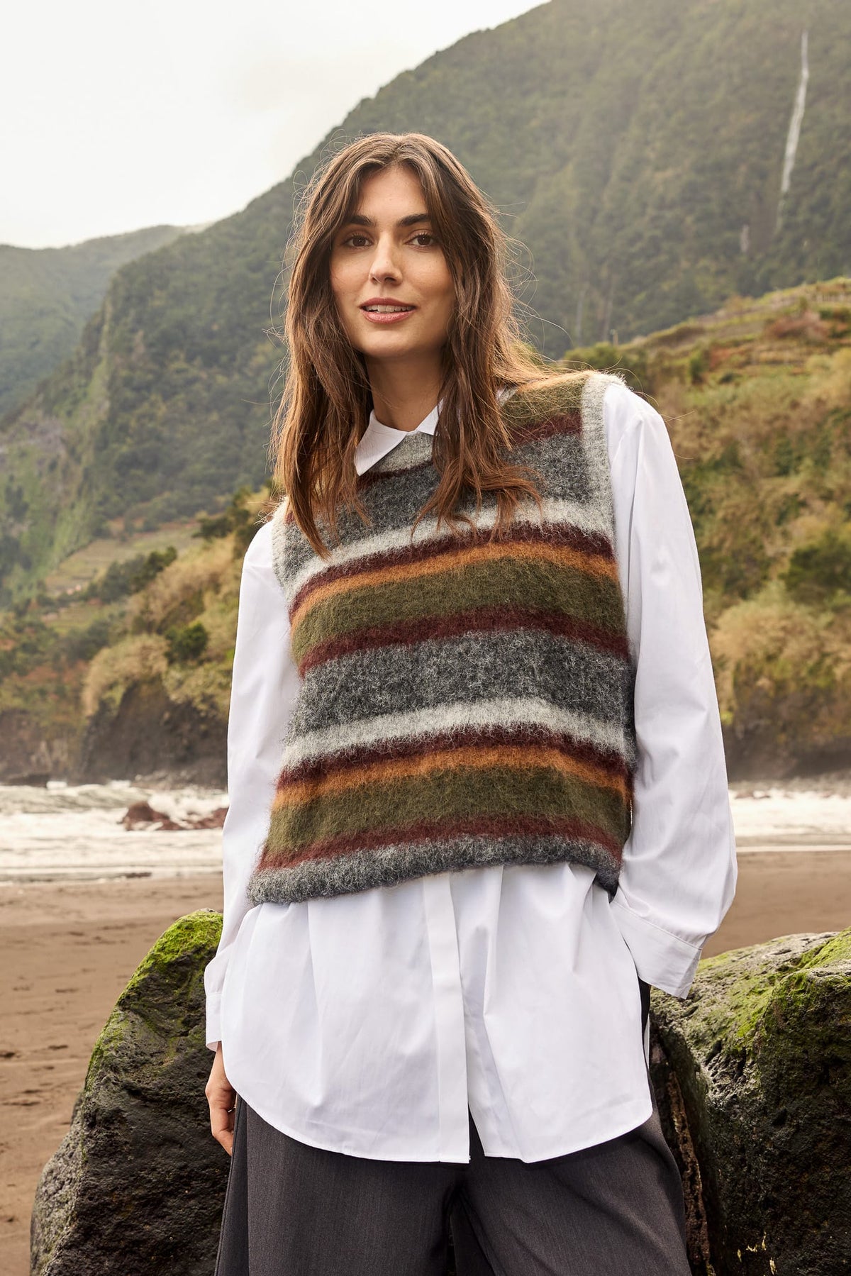 Soyaconcept Textured Waistcoat