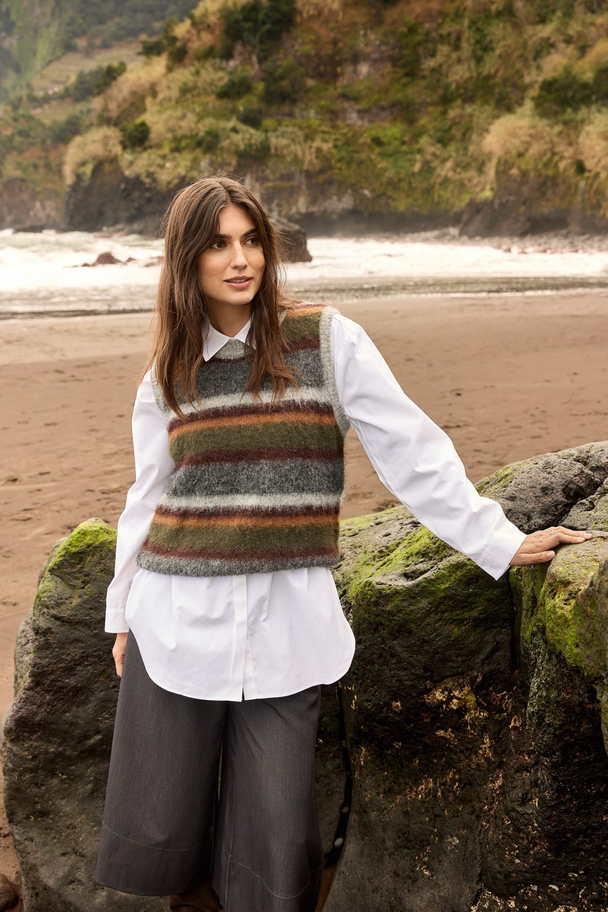 Soyaconcept Textured Waistcoat