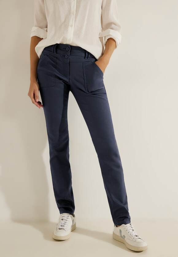 CECIL Toronto Coated Mid Waist Trouser