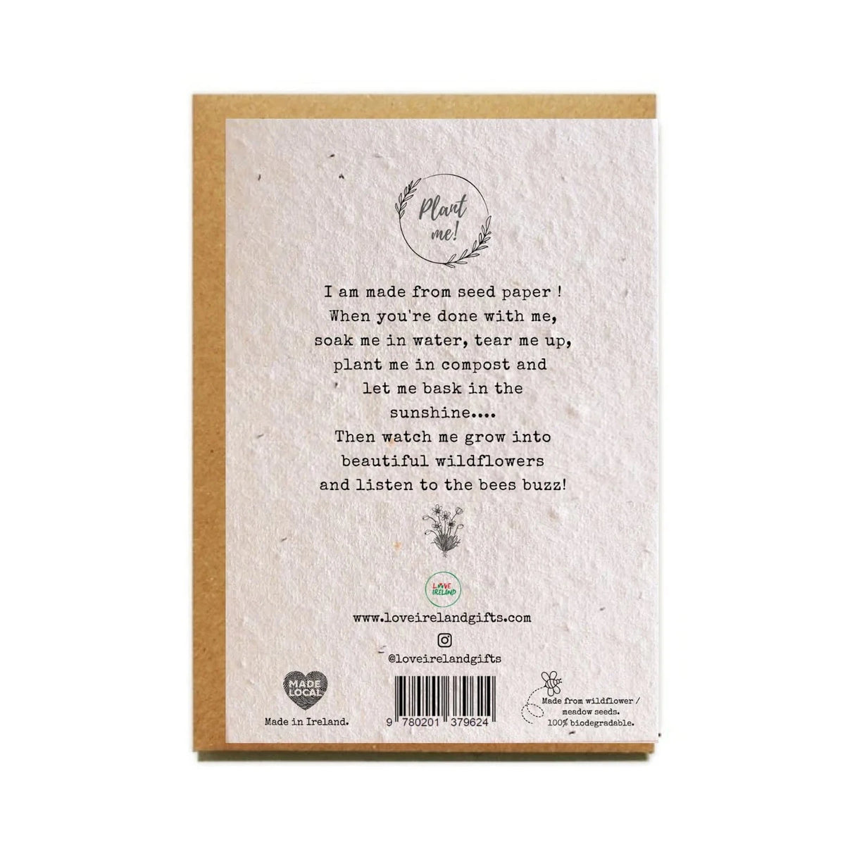 Bog Rosemary Plantable Seed Card