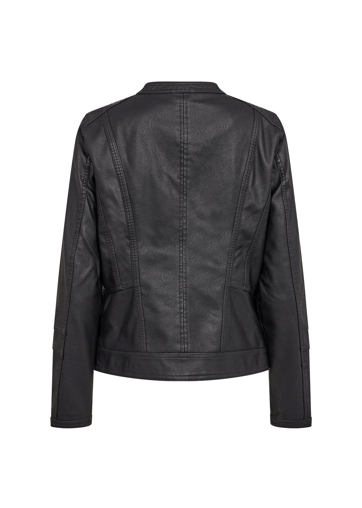 Soyaconcept Pleather Collarless Jacket