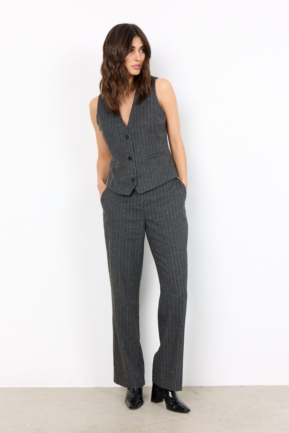 Soyaconcept Pinstripe Waistcoat