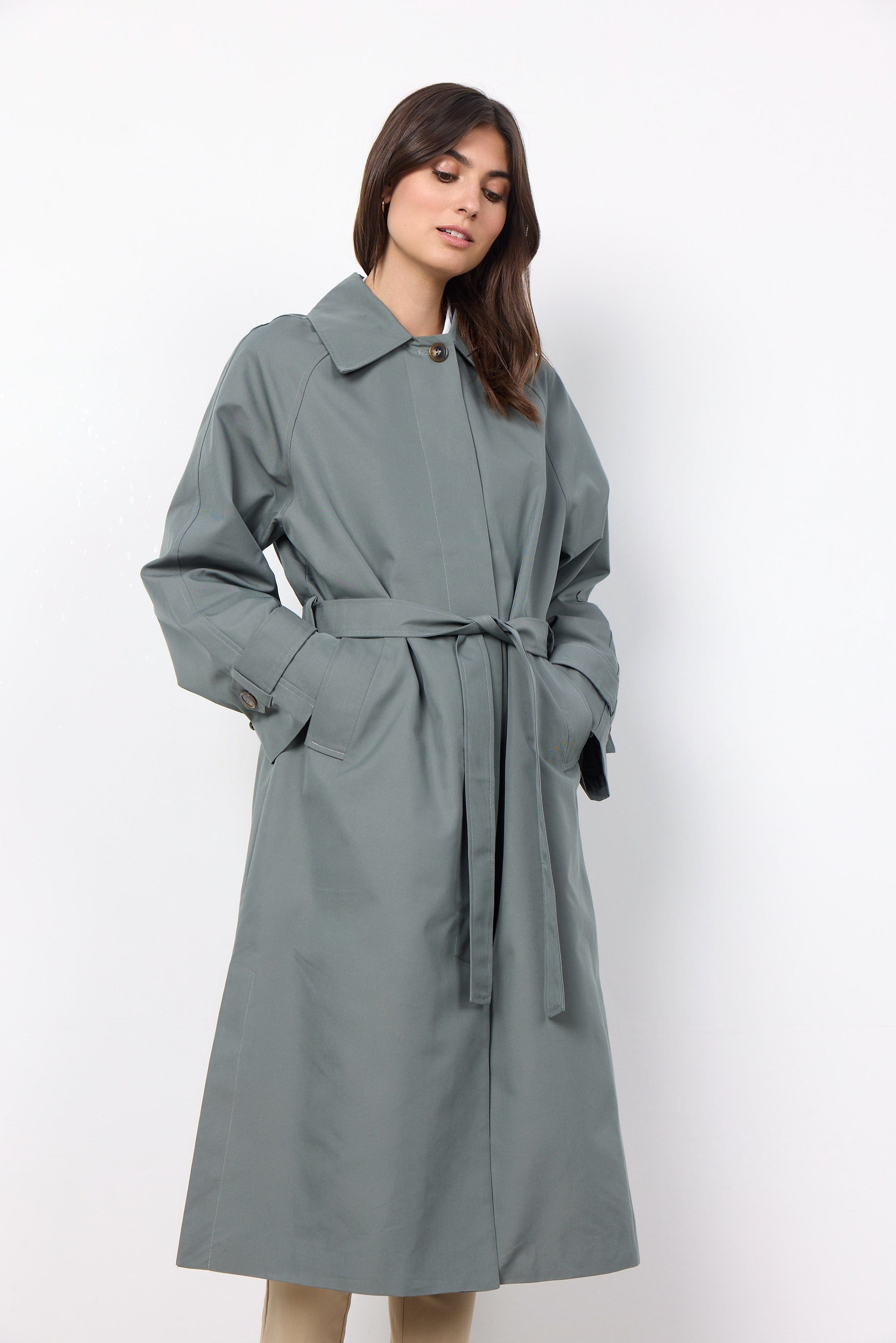Soyaconcept Long Trench Coat – Choice Boutique