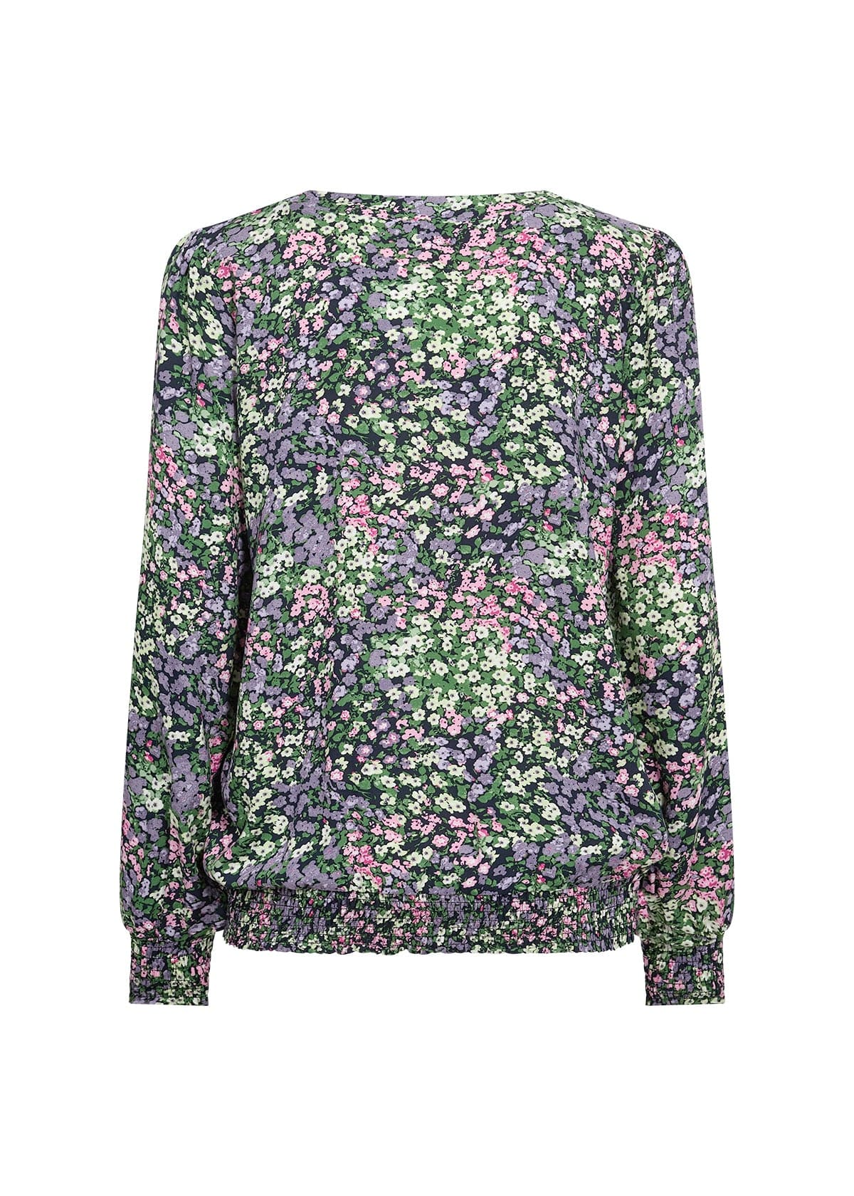 Soyaconcept Garden Print Ruched End Blouse