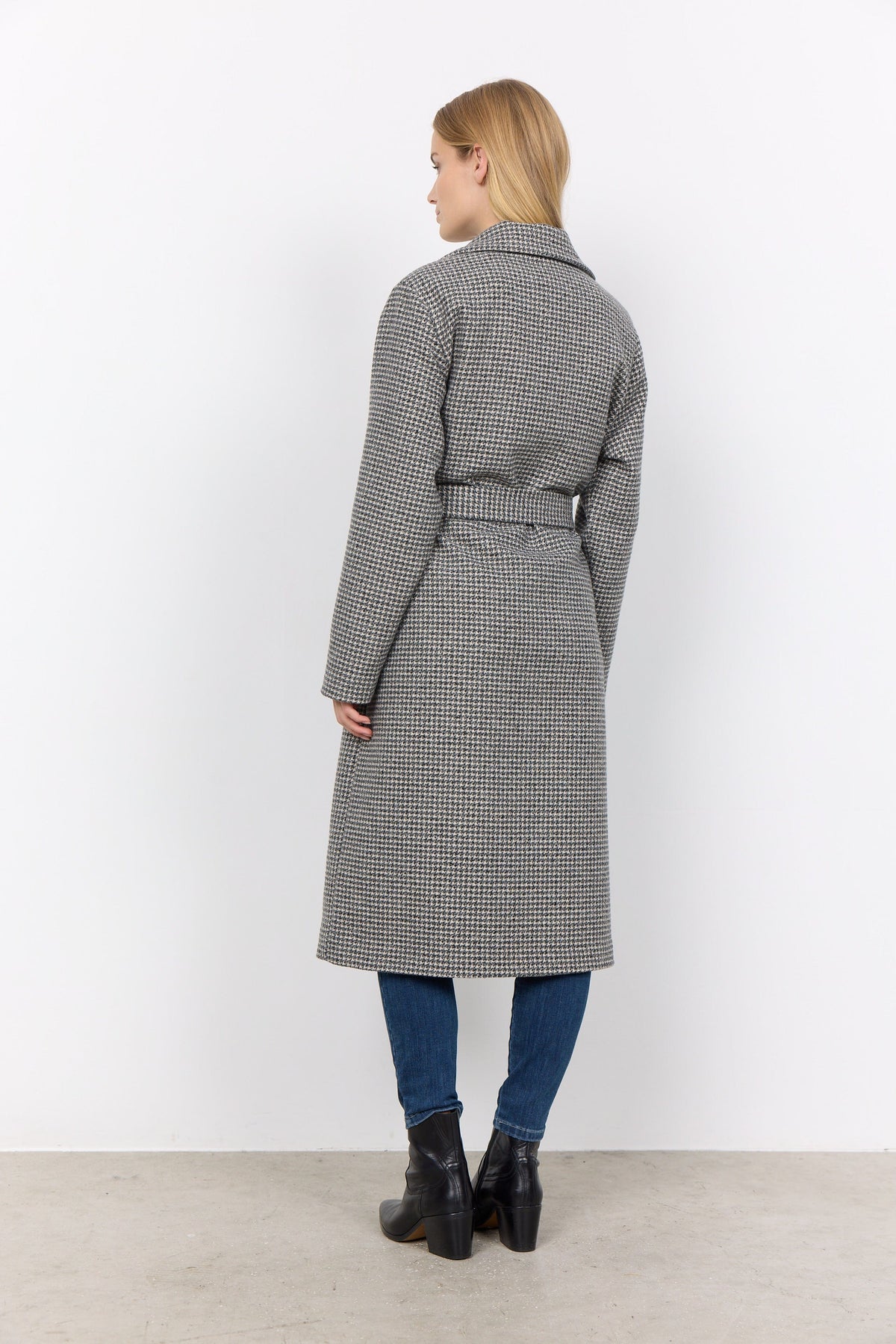 Soyaconcept Long Houndstooth Coat