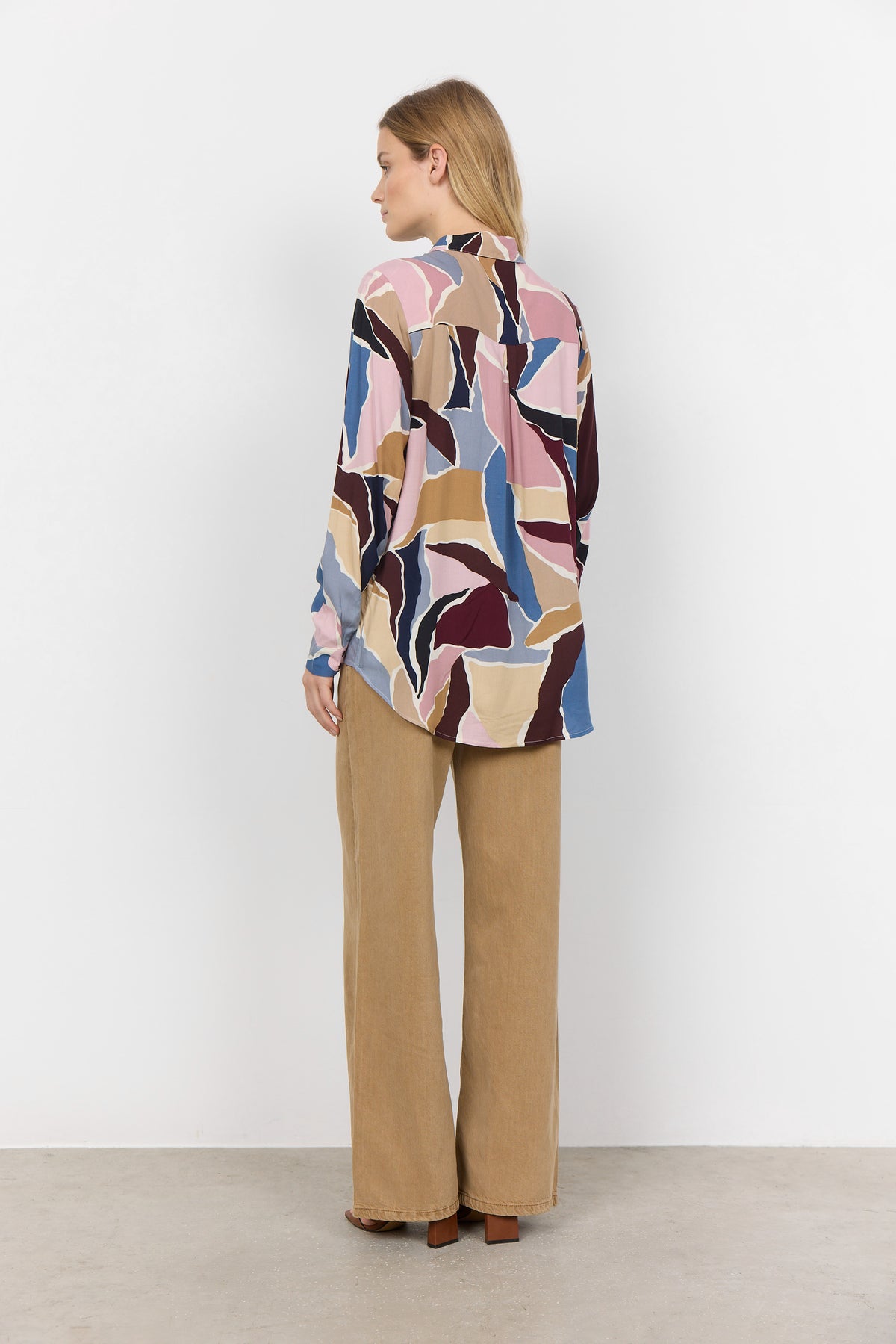 Soyaconcept Colour Block Dipped Shirt