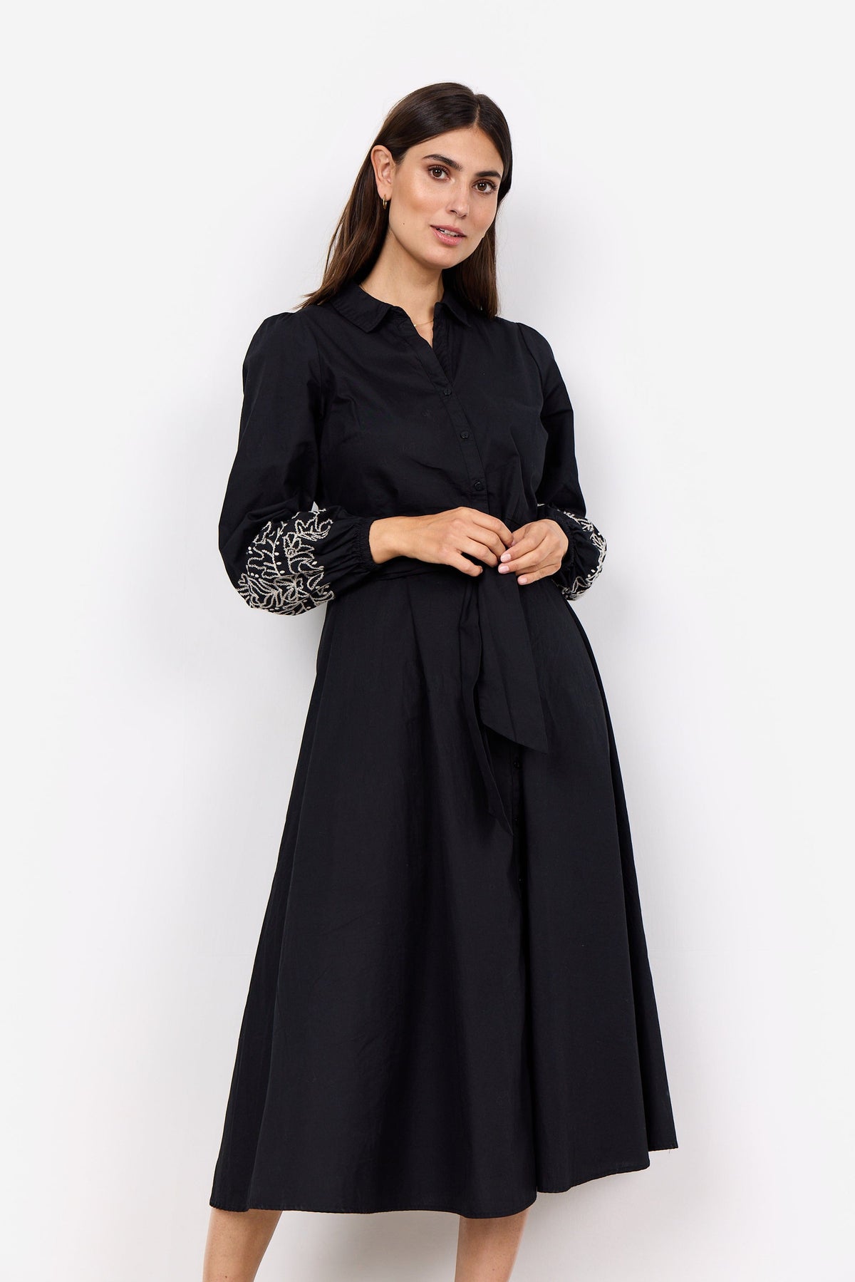 Soyaconcept Embroderie Sleeve Dress