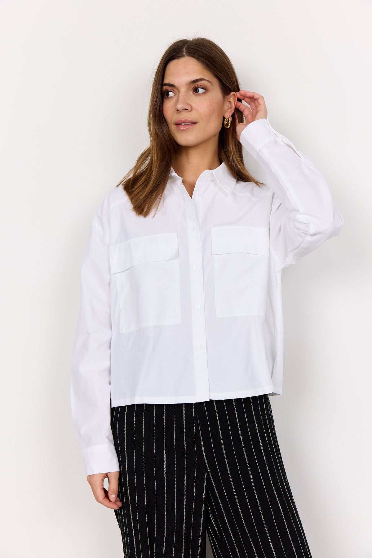 Soyaconcept Pocket Detail Box Shirt