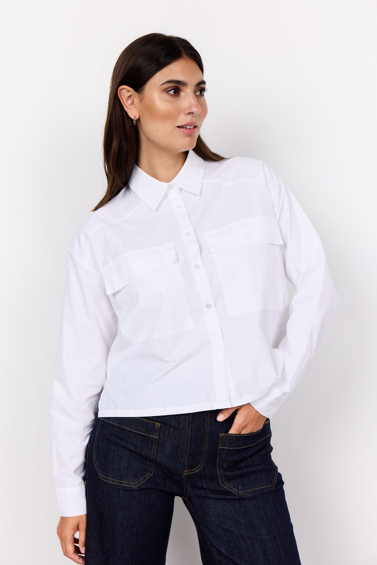 Soyaconcept Pocket Detail Box Shirt