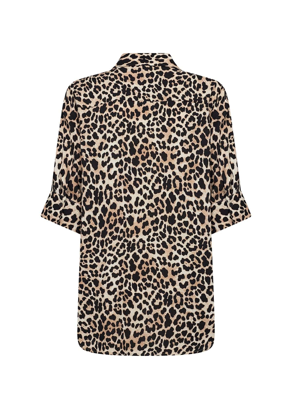 Soyaconcept Dipped Hem Animal Print Top