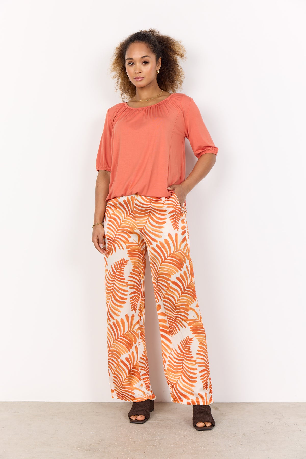 Soyaconcept Fern Print Stain Trouser
