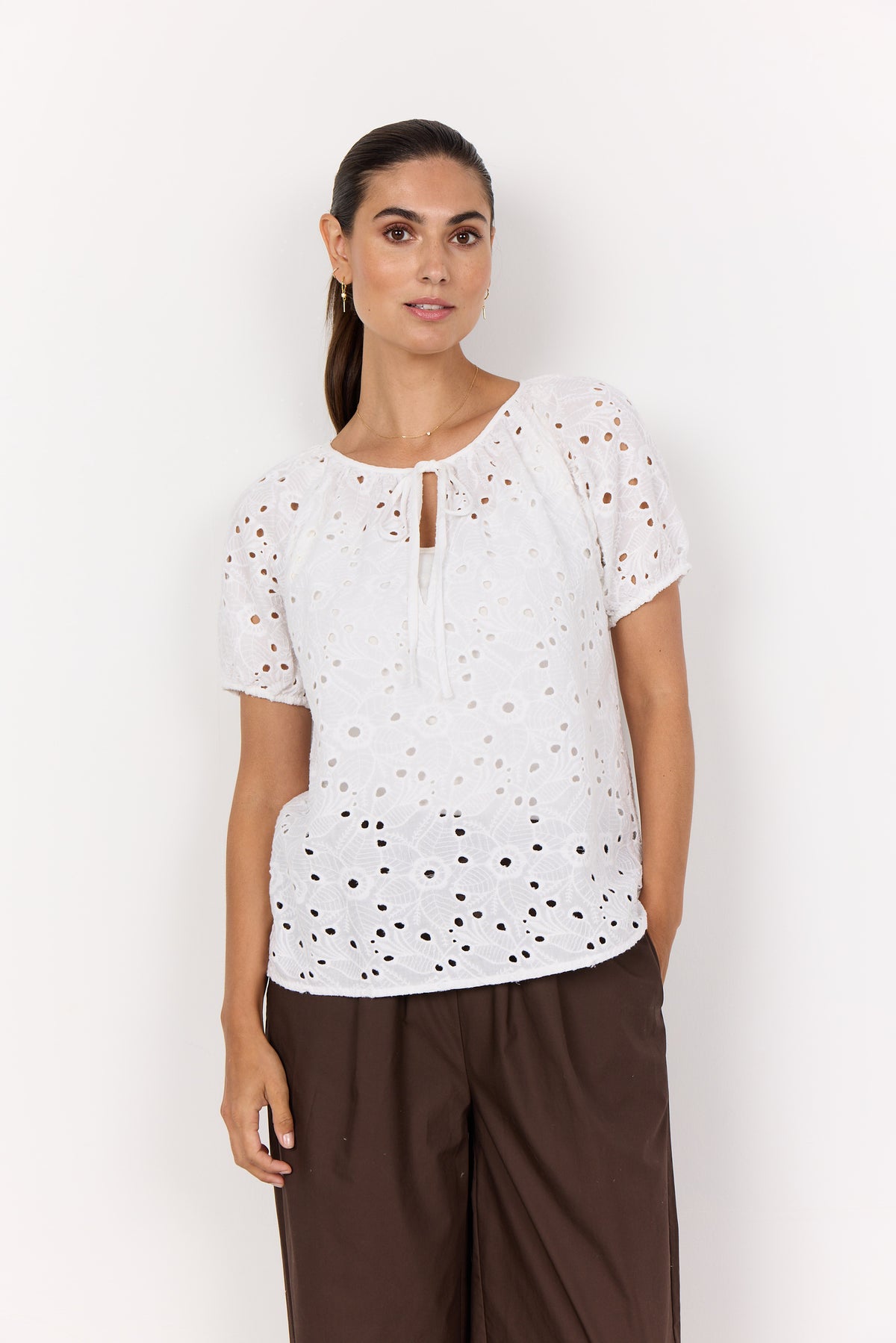 Soyaconcept Embroderie Tie Top