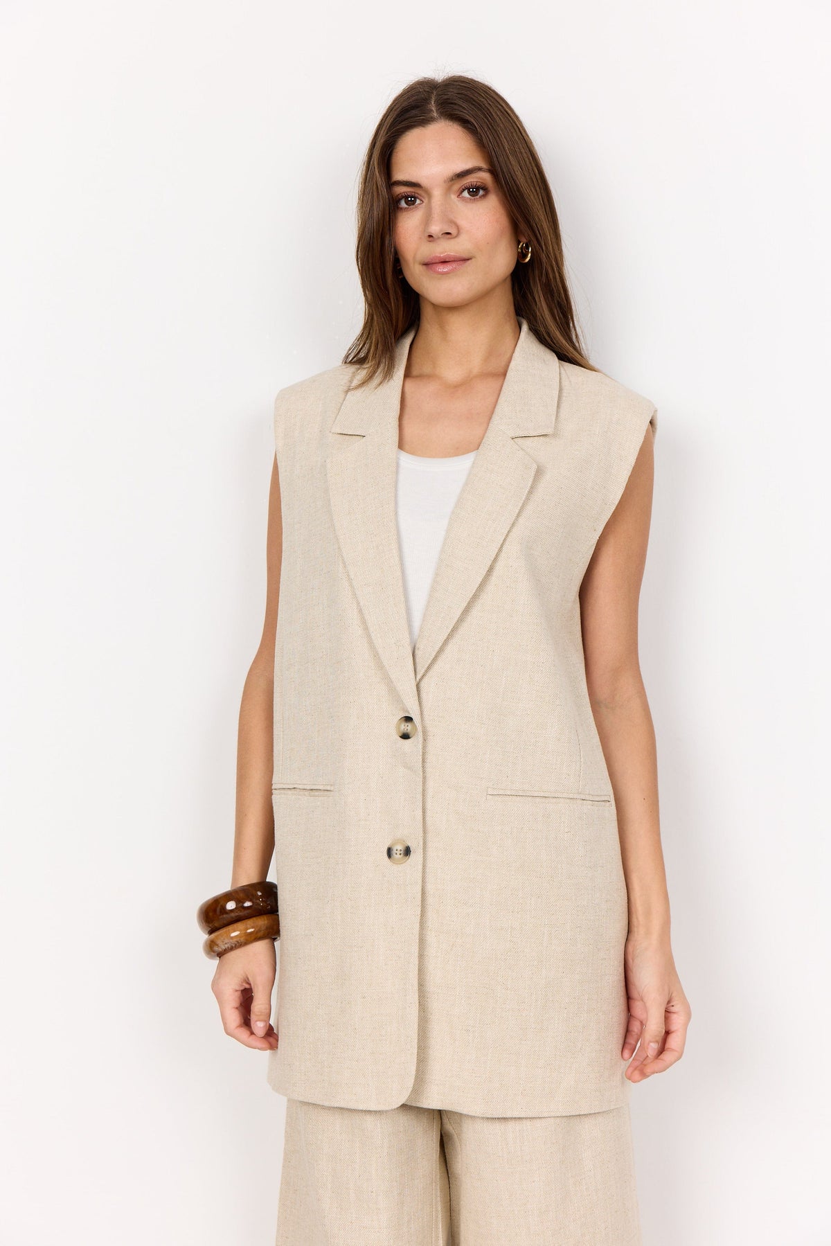 Soyaconcept Button Waistcoat