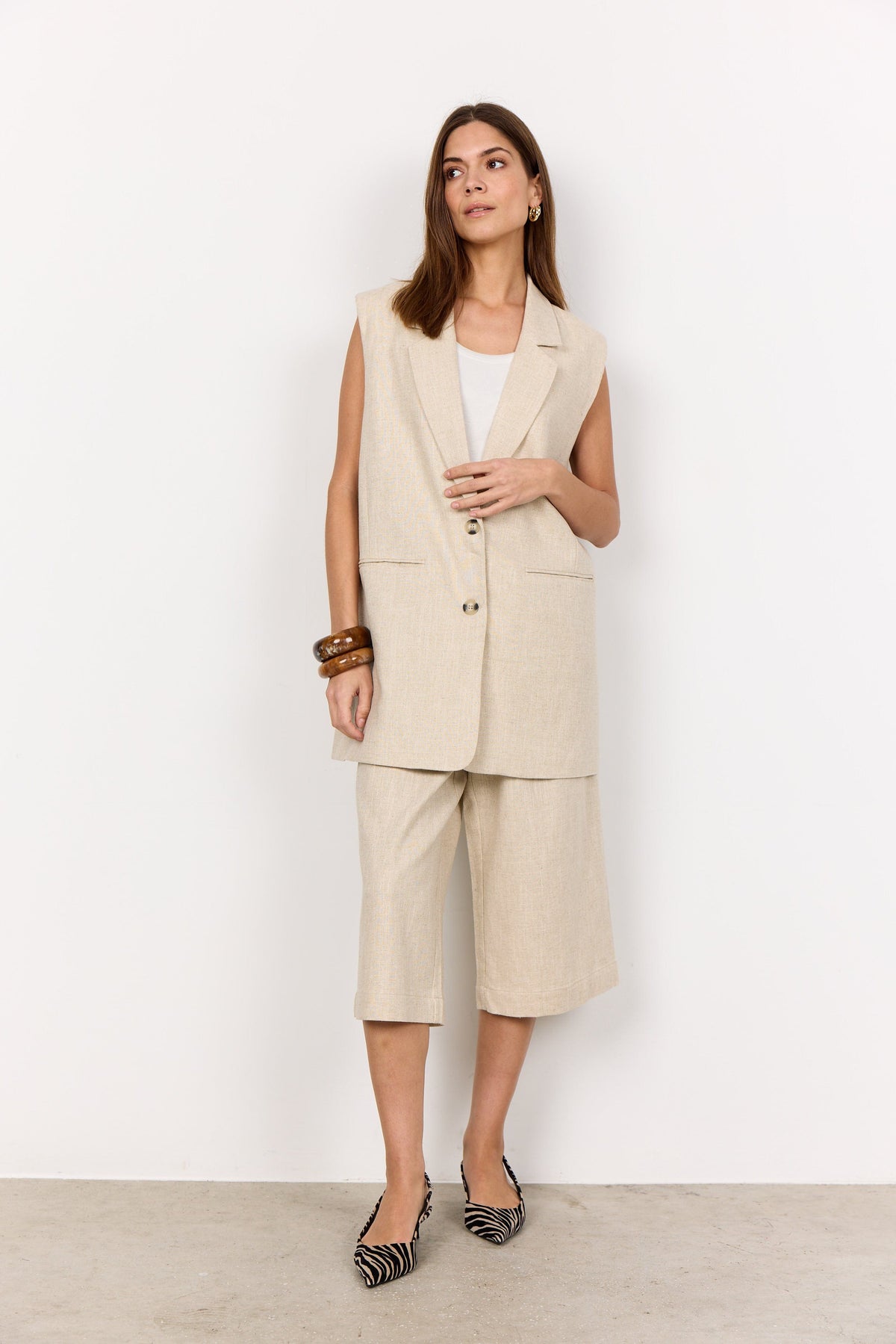 Soyaconcept Button Waistcoat