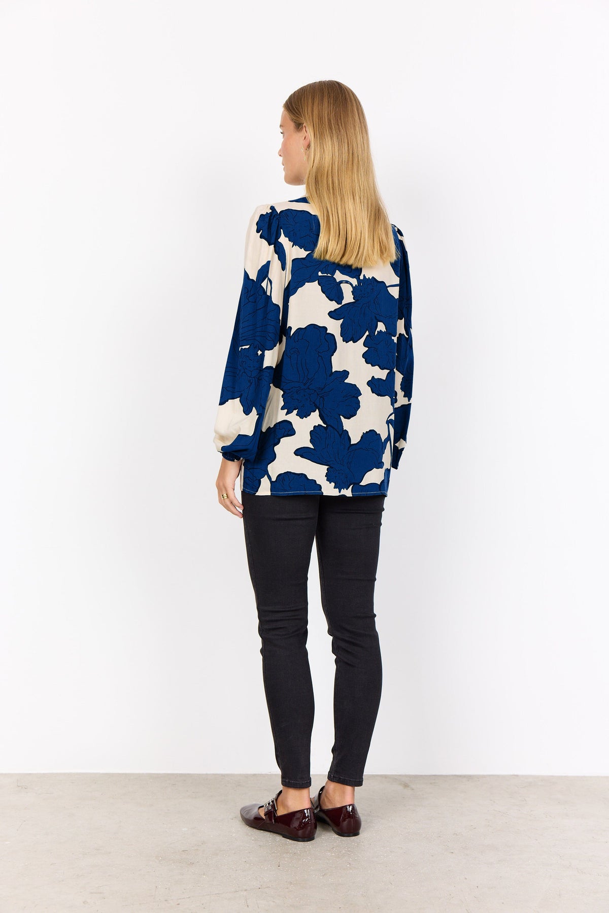Soyaconcept Maxi Floral V-Neck Top