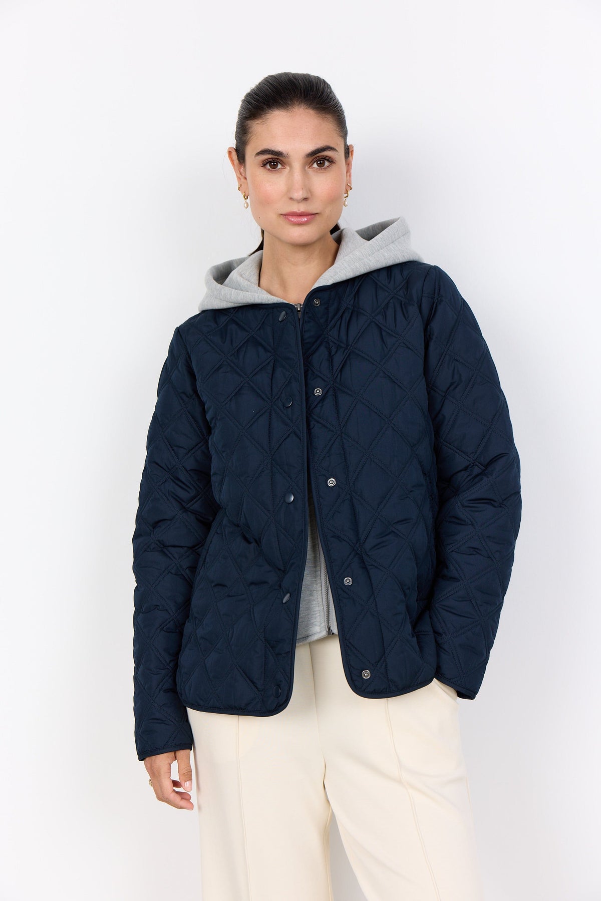 Soyaconcept Detachable Hood Coat