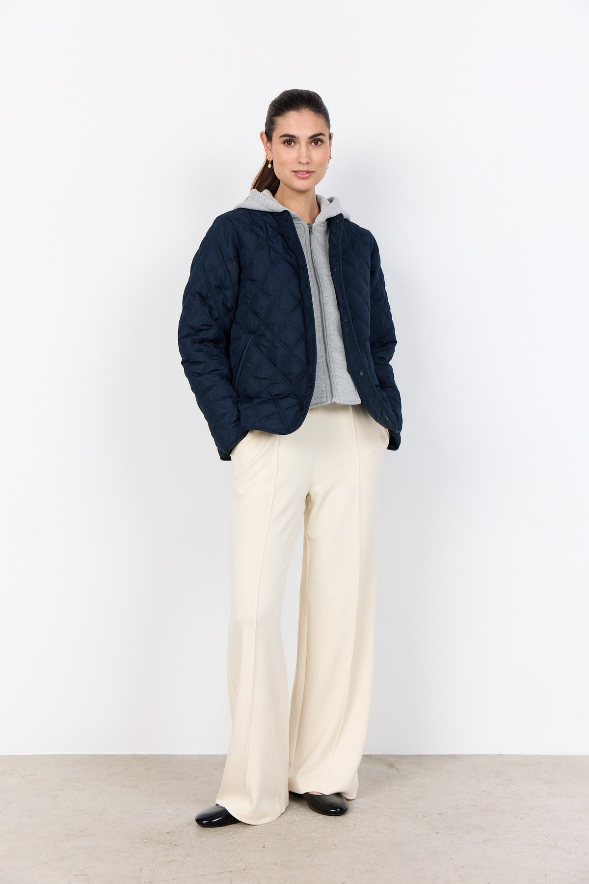 Soyaconcept Detachable Hood Coat