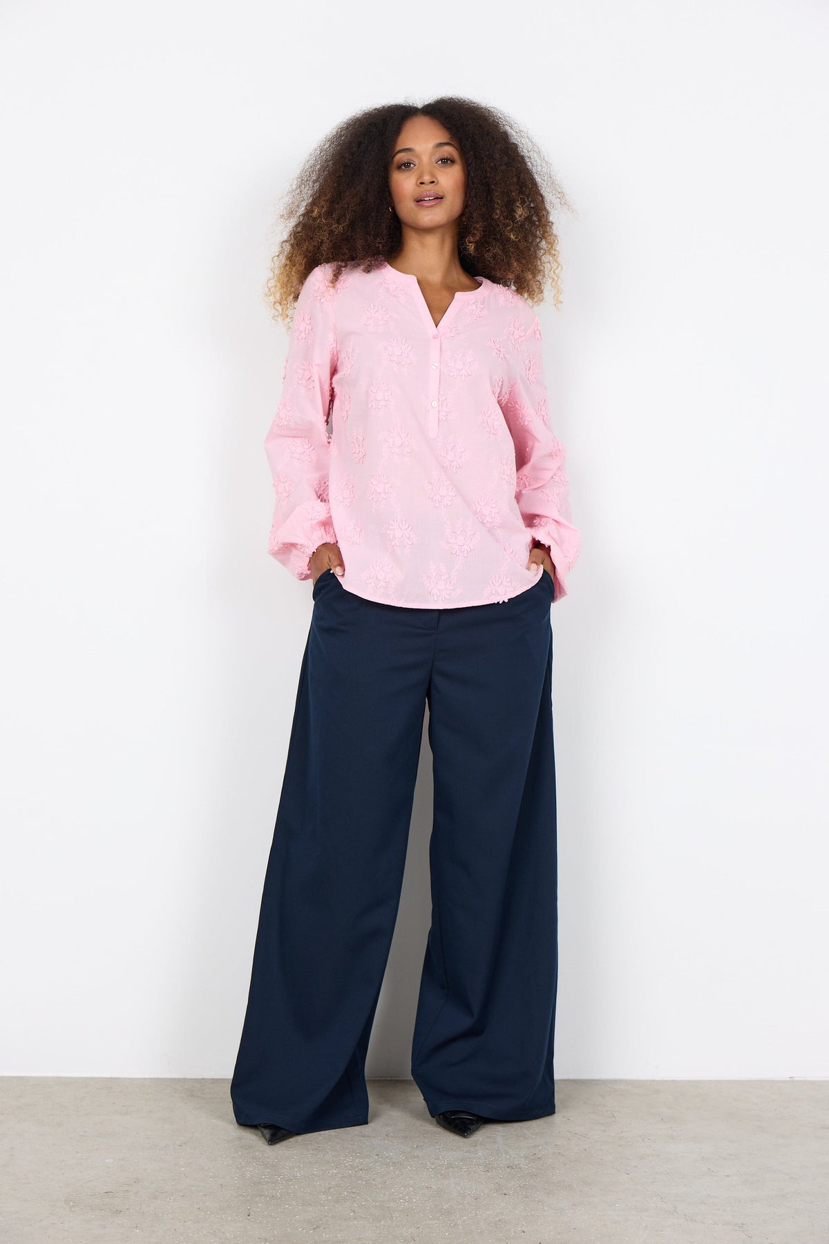 Soyaconcept Applique Floral Blouse