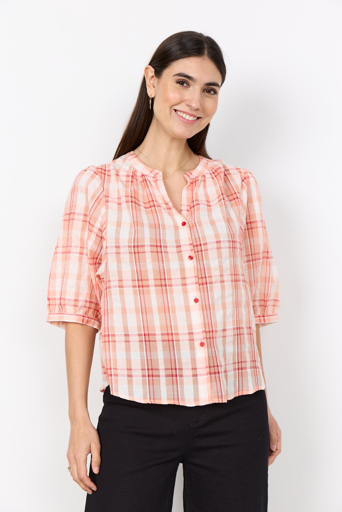 Soyaconcept Plaid Blouse
