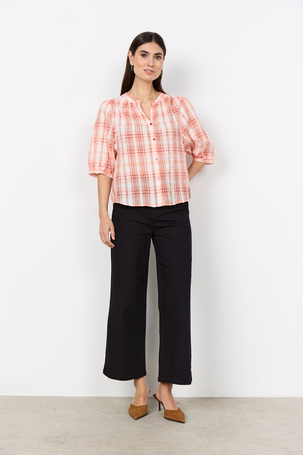Soyaconcept Plaid Blouse