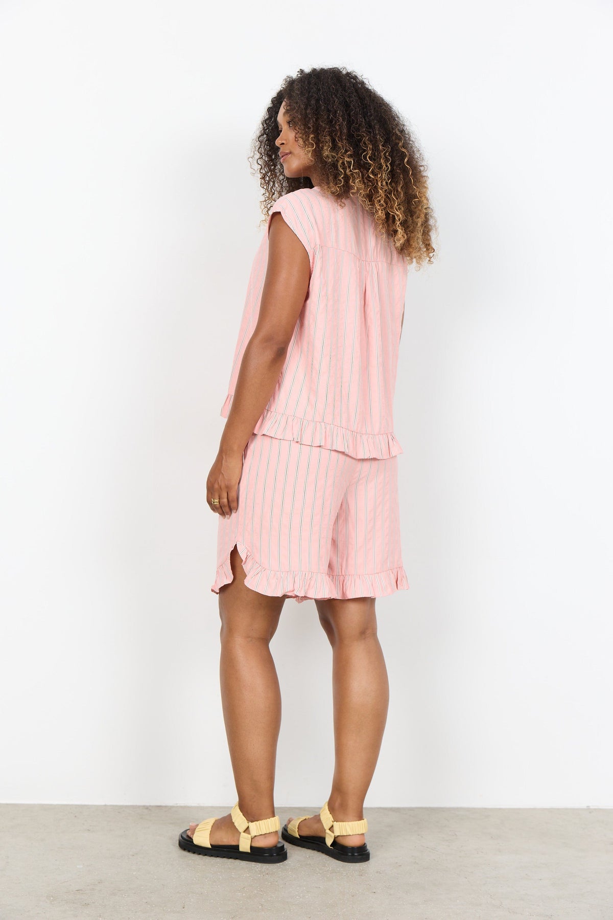 Soyaconcept Striped Frill Blouse