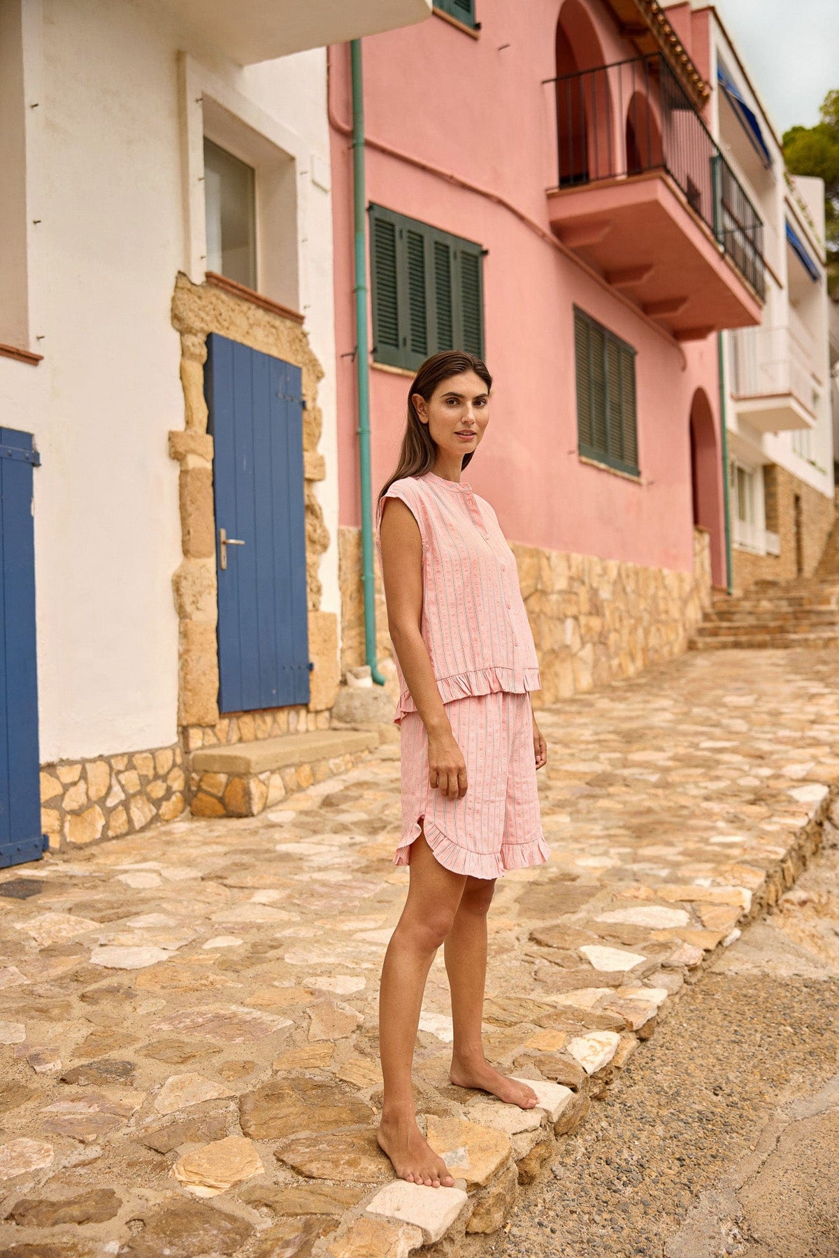 Soyaconcept Striped Frill Blouse