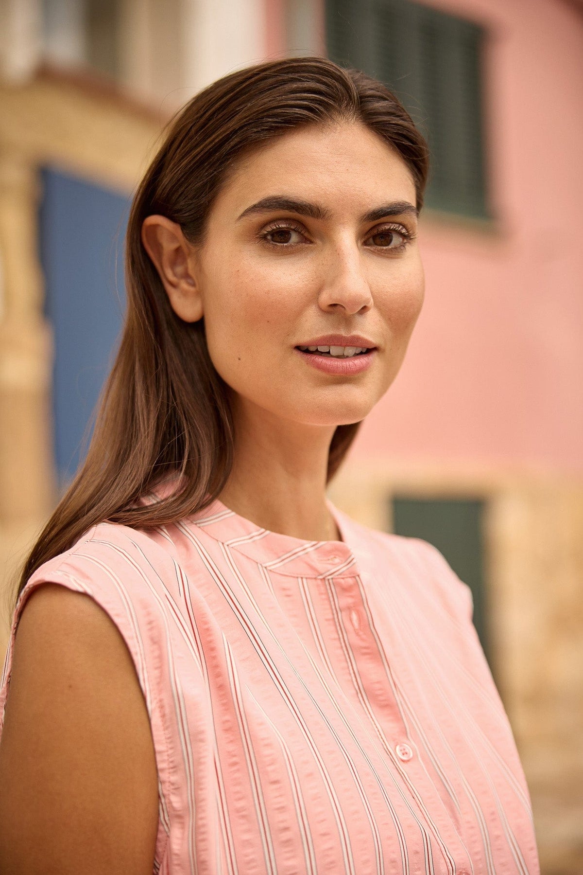 Soyaconcept Striped Frill Blouse