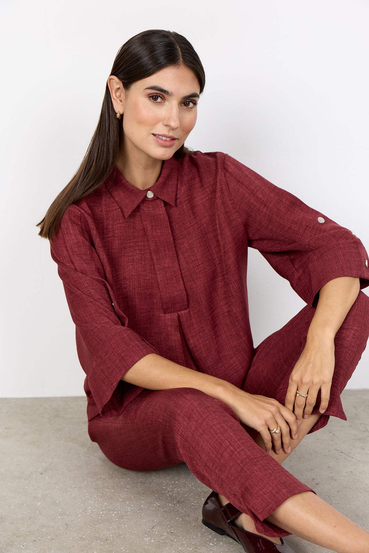 Soyaconcept Popper Button Blouse