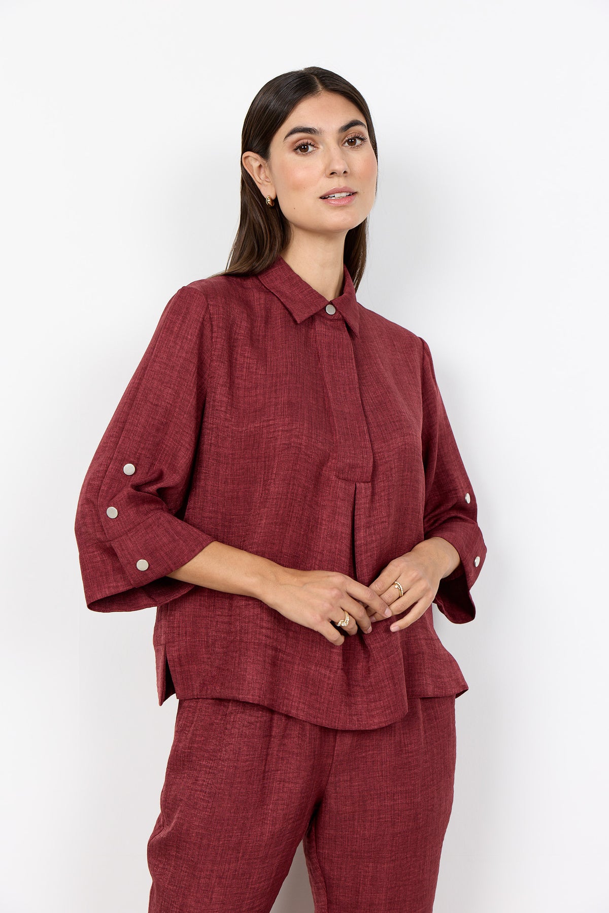 Soyaconcept Popper Button Blouse